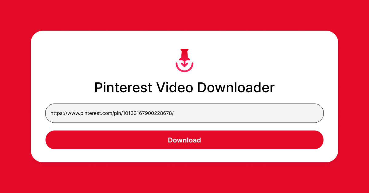 pinterest video download